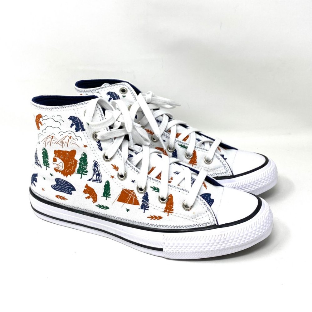 Converse Womens Size 672439F Chuck Taylor All Star White Canvas High Top Sneaker - Picture 4 of 9
